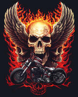 Без бренда «Коробка 20 шт: Огненный череп с крыльями» в Подольске