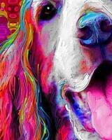 Без бренда «Лабрадор в стиле поп-арт» в Подольске в интернет-магазине Без бренда «Лабрадор в стиле поп-арт» в Подольске