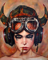 Без бренда «Девушка в шлеме с сигаретой» в Подольске