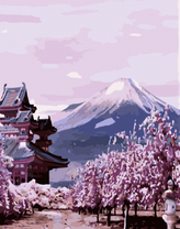 Пейзаж с горой Фуджи