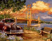 Без бренда «Американский автомобиль на фоне моста через залив» в Подольске