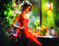 Без бренда «Милая девушка с бокалом шампанского» в Подольске в интернет-магазине  Без бренда «Милая девушка с бокалом шампанского» в Подольске