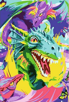 Без бренда «Стая ярких дракончиков» в Подольске в интернет-магазине  Без бренда «Стая ярких дракончиков» в Подольске