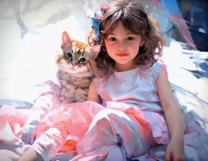 Без бренда «Девочка и пушистая кошечка» в Подольске