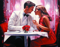 Без бренда «Пара на свидании в ресторане» в Подольске в интернет-магазине  Без бренда «Пара на свидании в ресторане» в Подольске