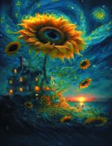 Без бренда «Фэнтези сюжет с подсолнухом» в Подольске в интернет-магазине  Без бренда «Фэнтези сюжет с подсолнухом» в Подольске