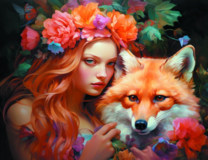 Без бренда «Рыжая девушка и рыжая лисица» в Подольске