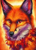 Без бренда «Хитрая лиса с осенним венком» в Подольске