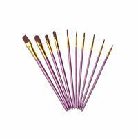 Без бренда «Кисти для рисования набор (10 шт) сиреневые» в Подольске