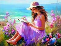 Без бренда «Девочка читает на берегу» в Подольске в интернет-магазине  Без бренда «Девочка читает на берегу» в Подольске