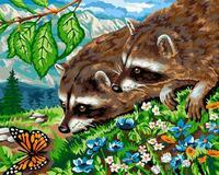 Без бренда «Еноты и бабочка на цветочной поляне» в Подольске